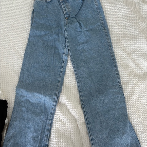 Zara High Rise Crossover Jeans - Picture 5 of 9